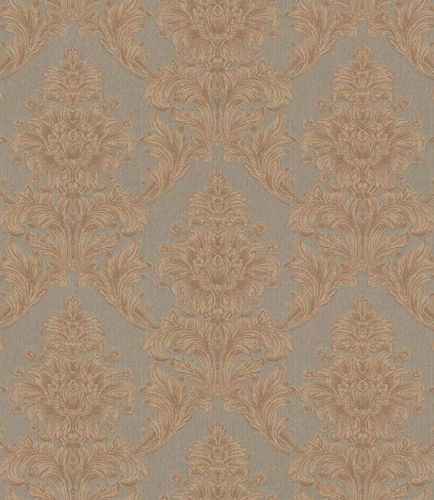 Article picture Textile Wallpaper Ornament taupe brown Gloss 086187