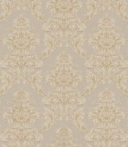 Article picture Textile Wallpaper Ornament grey beige Gloss 086194