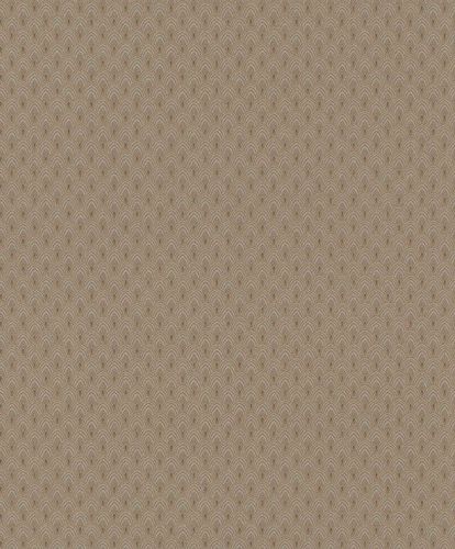 Article picture Textile Wallpaper Ornament Fan taupe orange Gloss 086415