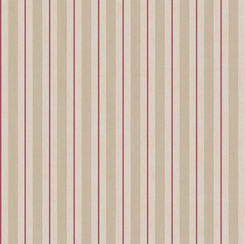 Vinyl Wallpaper stripes pattern taupe red beige 007874