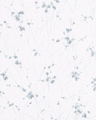 Non-Woven Wallpaper Floral Lines white blue Gloss 6749-30