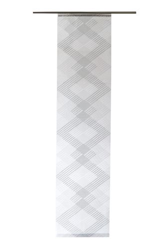 Panel Curtain transparent zig-zag silver 5422-15