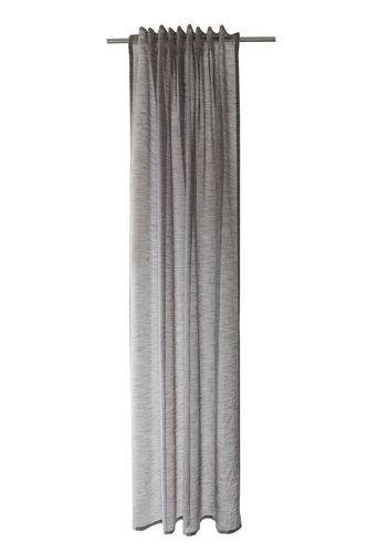 Loop Curtain transparent plain structure grey 5401-50