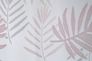 Loop Curtain transparent leaves graphic rosé 5413-00 3