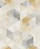 Image Vinyl Wallpaper Geometric 3D GranDeco PP3503 1