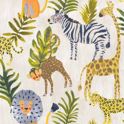 Image Kids Vinyl Wallpaper Animals Africa LO2201