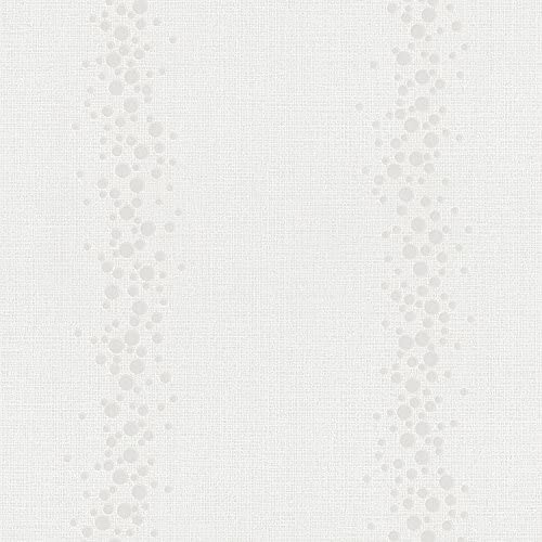 Non-Woven Wallpaper Dots white cream Gloss 13288-20