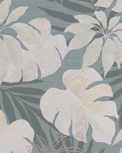 Picture Non-Woven Wallpaper Leaves metallic 31601