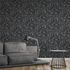 Non-Woven Jungle Birds black grey 37210-4 5