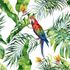 Photo Wallpaper Digital Floral Parrot white DD116614 1