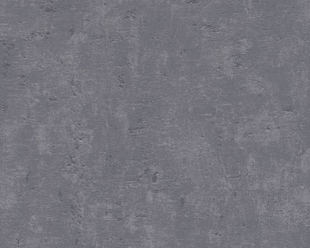 Non-Woven Wallpaper Plaster Look dark grey Gloss 2307-20