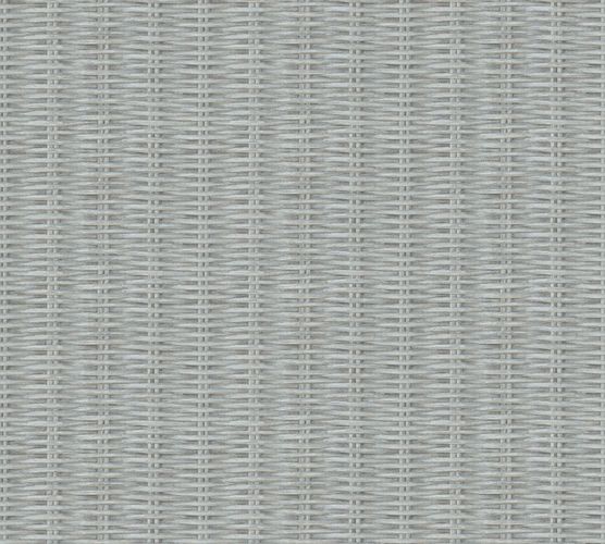 Non-woven wallpaper rattan blue beige 37393-3