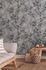 Non-woven wallpaper blossom tendrils grey white 37420-1 4