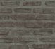 Non-woven wallpaper stone wall darkgrey black 37422-3 1