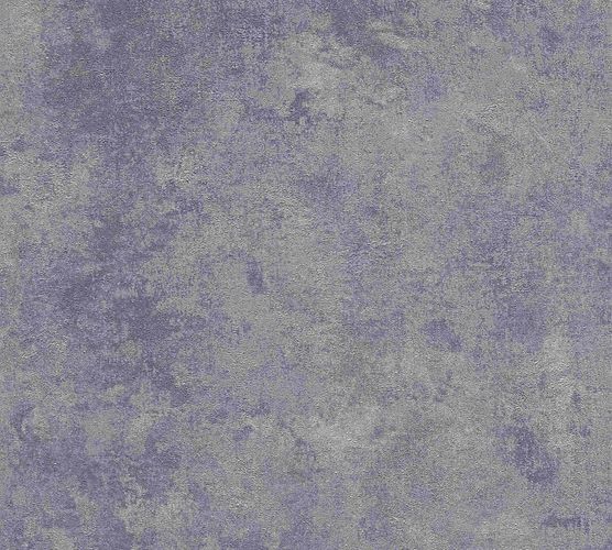 Non-woven wallpaper plain with structure bluegrey 37425-5