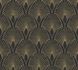 Non-woven wallpaper art deco black gold metallic 37427-3 1