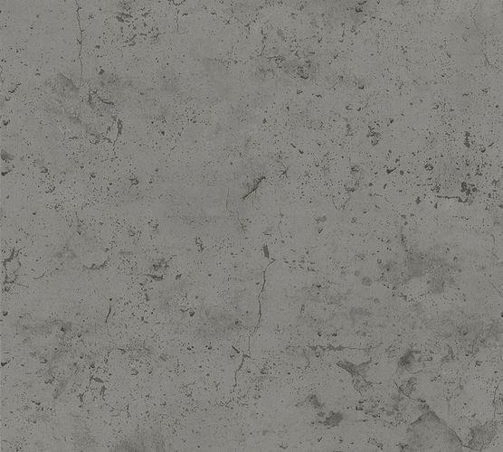 Non-woven wallpaper concrete design darkgrey 37429-1