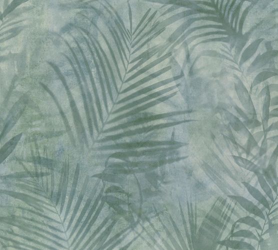 Non-woven wallpaper jungle grey-green 37411-1