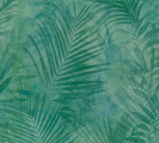 Non-woven wallpaper jungle green 37411-2