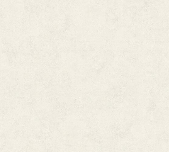 Non-woven wallpaper structured plain white grey 37416-2