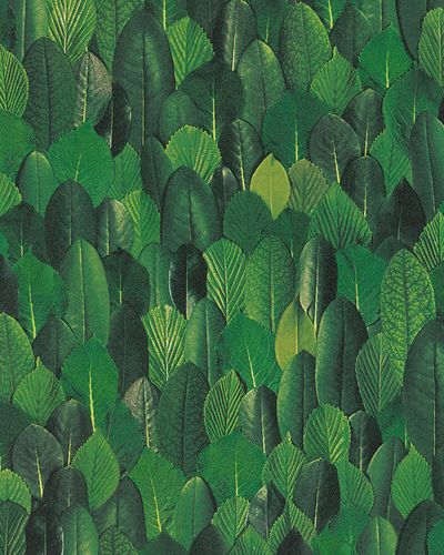 Non-woven Wallpaper Leaves Floral green 31735