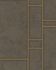 Non-woven Wallpaper Tiles dark brown Metallic 31749 1