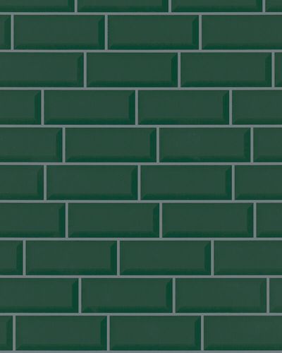 Non-woven Wallpaper American Diner Stones green 31769