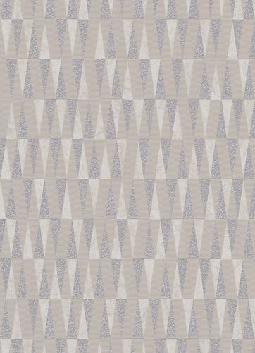 Triangle non-woven wallpaper taupe beige grey 10061-02