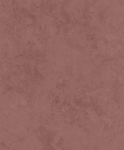 Non-woven wallpaper concrete optic plain red-brown 426199