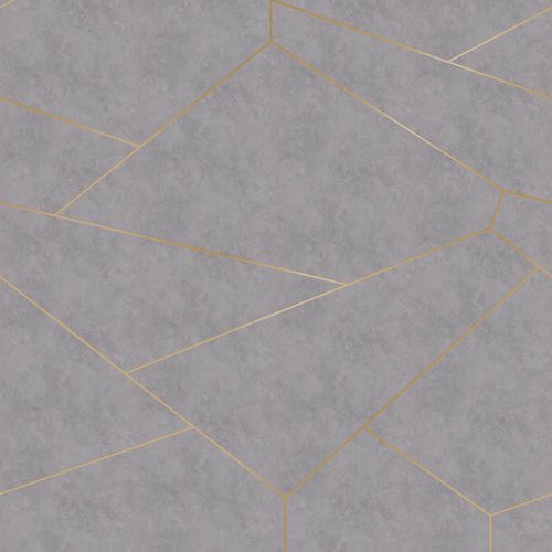 Photo wallpaper non-woven graphic lines grey 425819