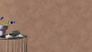 Wallpaper non-woven mottled plain light brown silver 417043 3