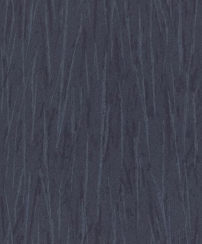 Non-Woven Wallpaper Strokes dark blue Metallic 298757
