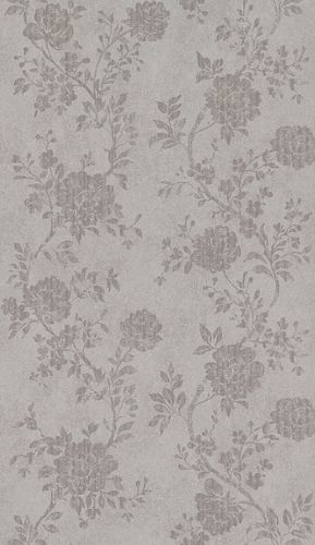 Non-Woven Wallpaper Flowers taupe Metallic 298900