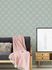 Non-woven wallpaper graphic modern bluegrey 2