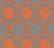 Non-woven wallpaper tiles grey orange 37479-3 | 374793 1