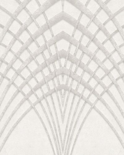 Non-Woven Wallpaper Art Deco Design grey beige 32254