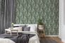 Non-Woven Wallpaper Graphic Semicircle green grey 37531-2 5