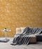 Non-Woven Wallpaper Wipe technique yellow orange 37532-6 4