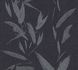 Wallpaper non-woven leaves black silver 37549-2 | 375492 1