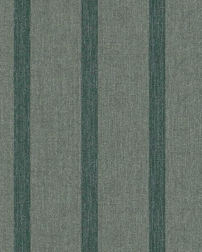 Non-woven wallpaper stripes dark green 31826