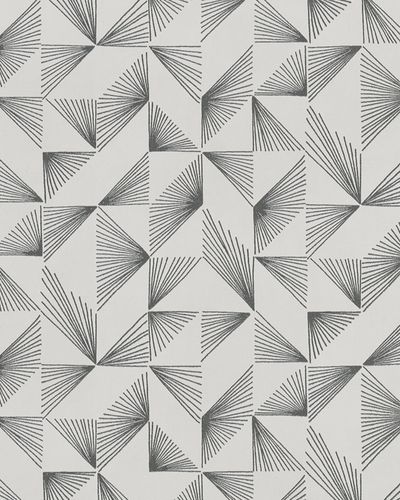 Non-woven wallpaper geomatrical grey 31843