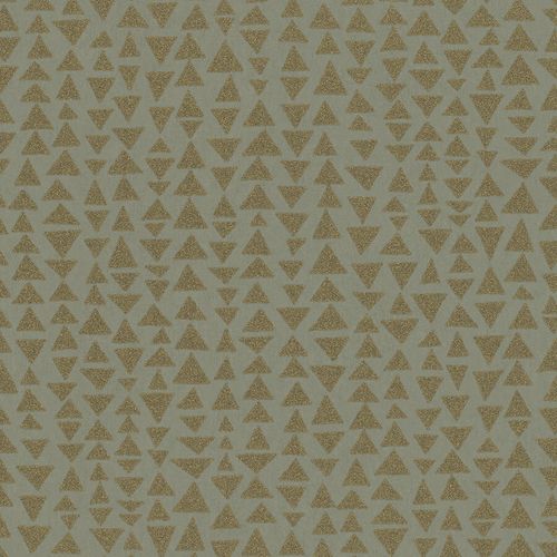 Non-Woven Wallpaper Triangles platin gold metallic 84859