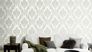 Non-Woven Wallpaper Baroque white silver Glitter 541625 3