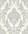 Non-Woven Wallpaper Baroque white silver Glitter 541625 1