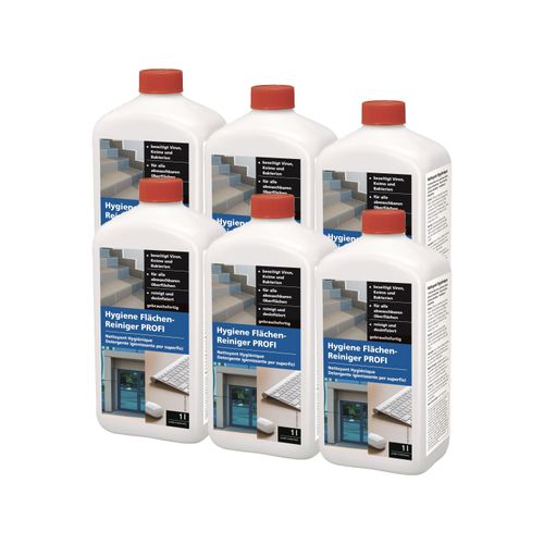 6 Hygiene surfacecleaner PROFI against corona viruses 1L