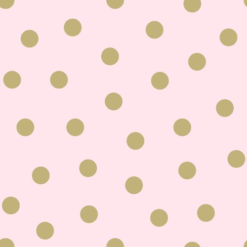 Kids non-woven wallpaper points rose gold glossy 347677