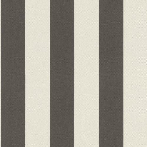 Non-woven wallpaper stripes white black 542752