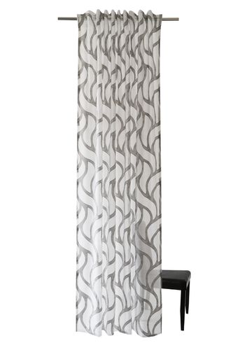 Loop Curtain Homing Waves grey semi-transparent