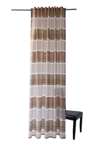 Loop Curtain Homing Stripes clay semi-transparent