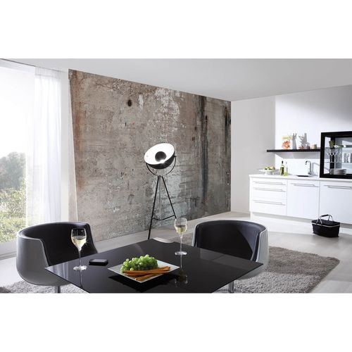 Photo Non-Woven Wallpaper Concrete brown grey white